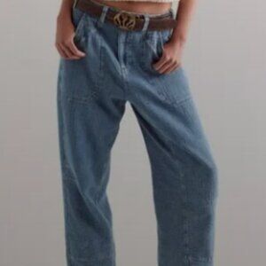 We the Free People Midnight Voyage Dropped Boyfriend Jeans Relaxed Fit Size S